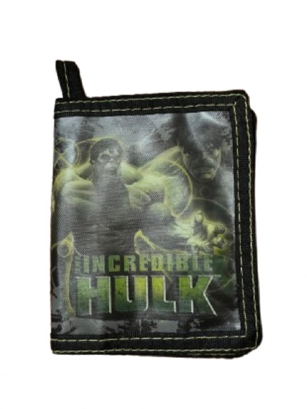 Marvel Incredible Hulk 2008 Retro Graphic Velcro Wallet - Green Black